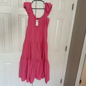Abercrombie flutter sleeve maxi in medium TALL